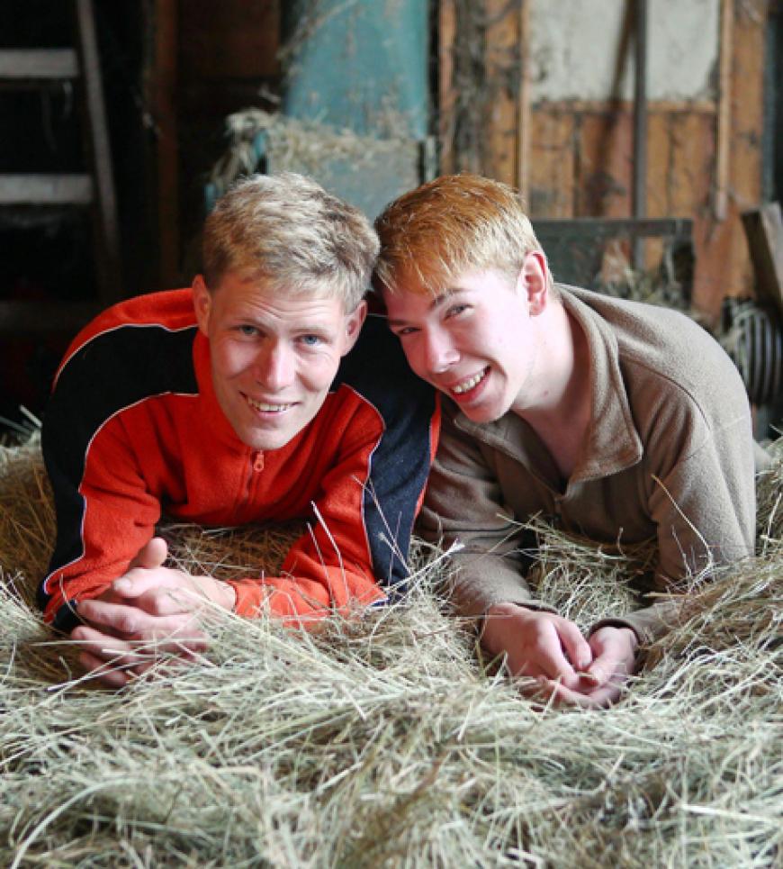 Denny und Timo während ihrer Hofwoche