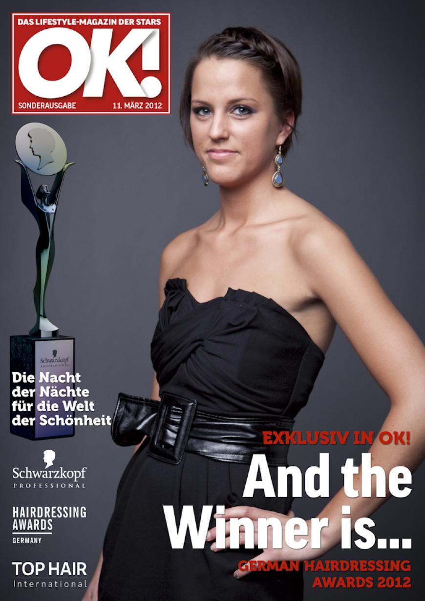 Einmal im Leben das Cover der OK! zieren! Für die Gäste des „German Hairdressing Award 2012“ wurde dieses Traum Wirklichkeit. Jeder Gast des Gala-Abends konnte an einem persönlichen OK! Fotoshooting teilnehmen - und die tollen Ergebnisse sehen Sie hier! Viel Spaß beim Durchklicken!