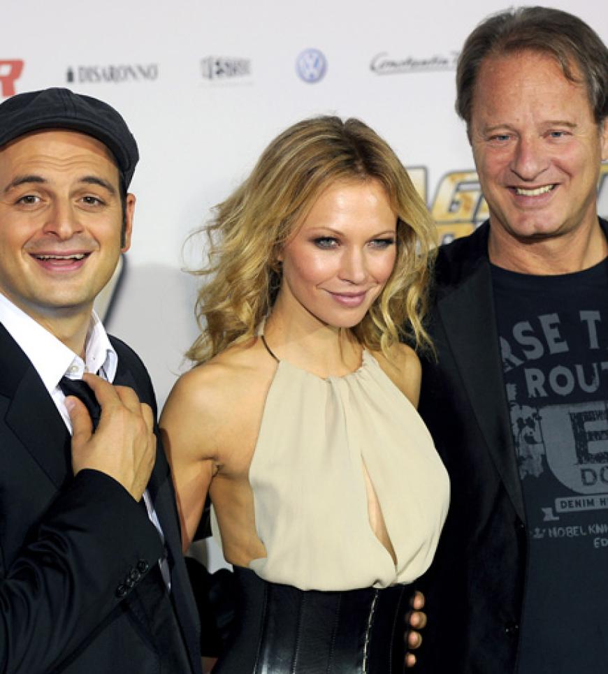 Schauspieler Kaya Yanar (l), Birte Glang (M) und Tom Gerhardt