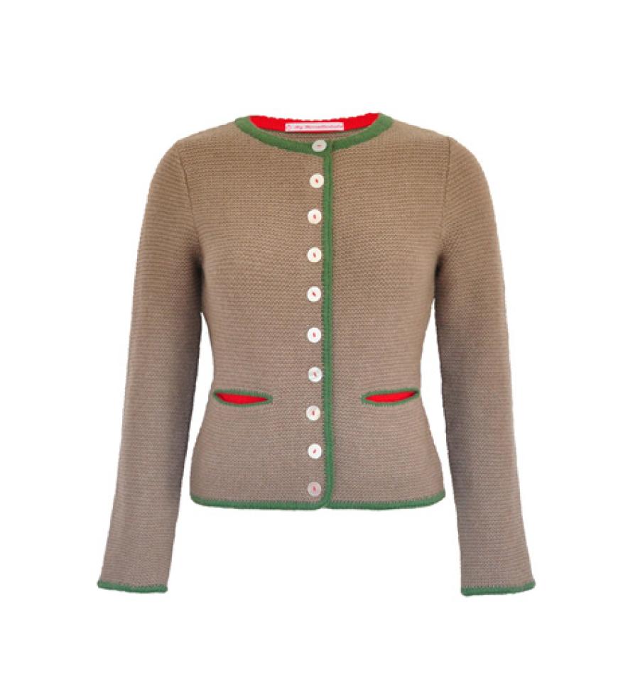 Wenn's frisch wird! Da bietet uns diese Kaschmirjacke noch ausreichend Wärme. Cardigan über myherzallerliebst, ca. 395 Euro