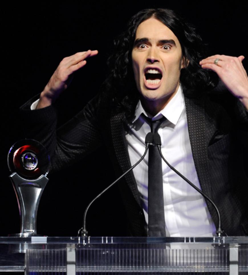 Konnte sein Glück kaum fassen: Comedia Russell Brand