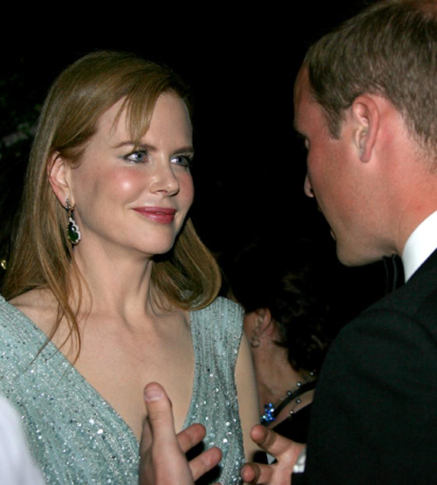 Im angeregten Gespräch: Nicole Kidman und William