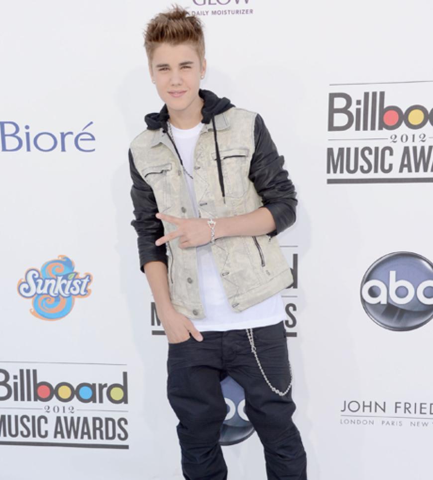 Auch Justin Bieber durfte auf dem Roten Teppich nicht fehlen
