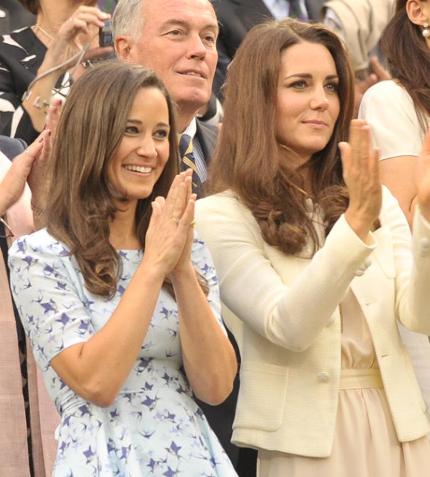 Royale Gäste: Pippa Middleton mit ihrer Schwester, Herzogin Kate, applaudierte von der Tribüne aus