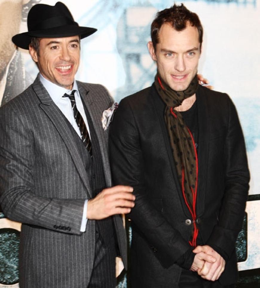 Robert Downey Jr. und Kollege Jude Law.