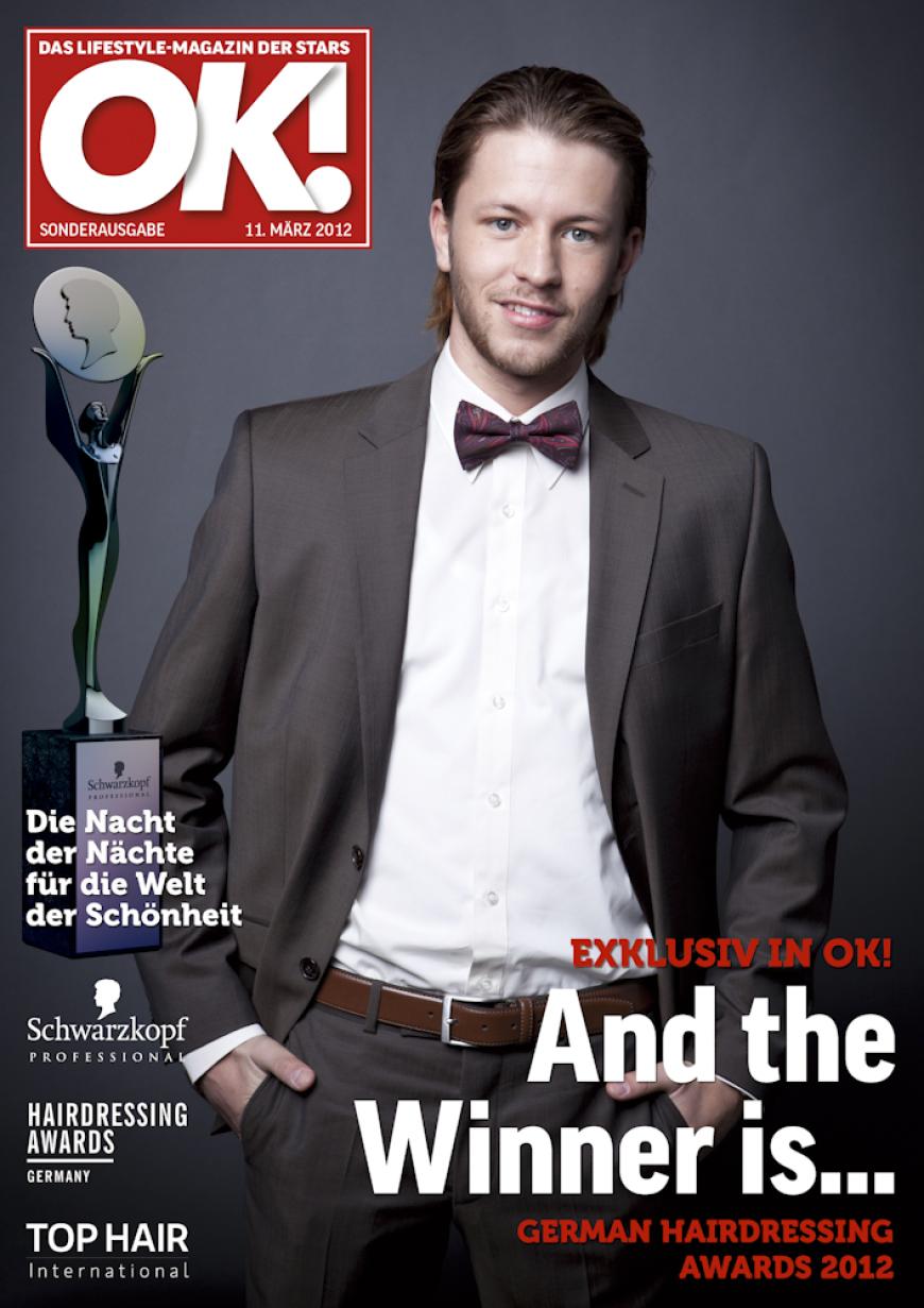 Einmal im Leben das Cover der OK! zieren! Für die Gäste des „German Hairdressing Award 2012“ wurde dieses Traum Wirklichkeit. Jeder Gast des Gala-Abends konnte an einem persönlichen OK! Fotoshooting teilnehmen - und die tollen Ergebnisse sehen Sie hier! Viel Spaß beim Durchklicken!