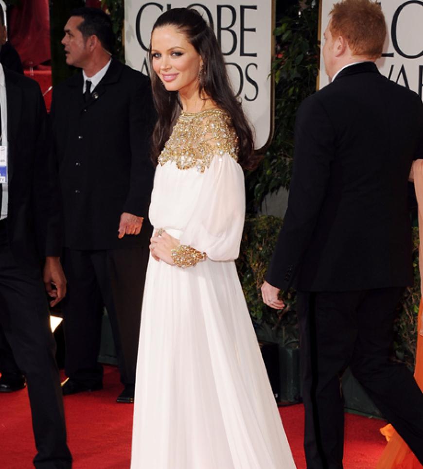 Georgina Chapman in einem Vintagekleid