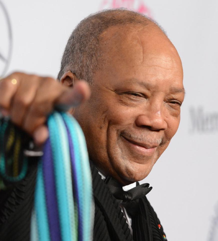 Gut drauf: Musiklegende Quincy Jones