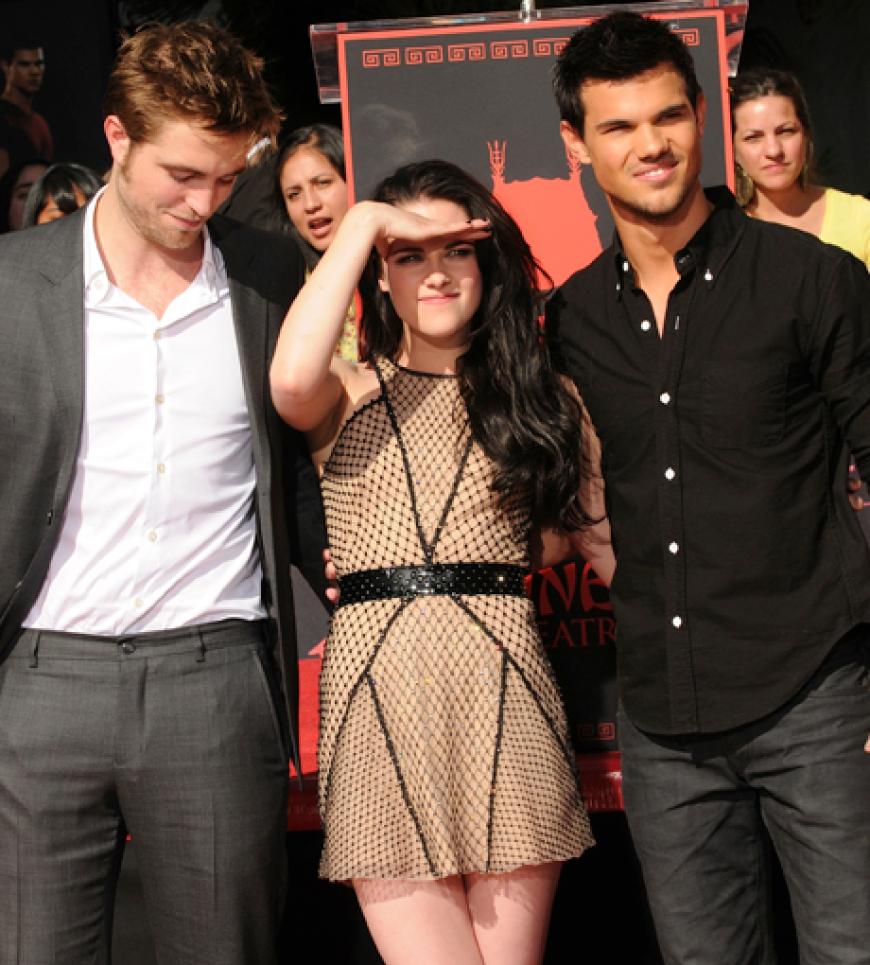 Ein großer Moment für Robert Pattinson, Kristen Stewart und Taylor Lautner: Die drei
