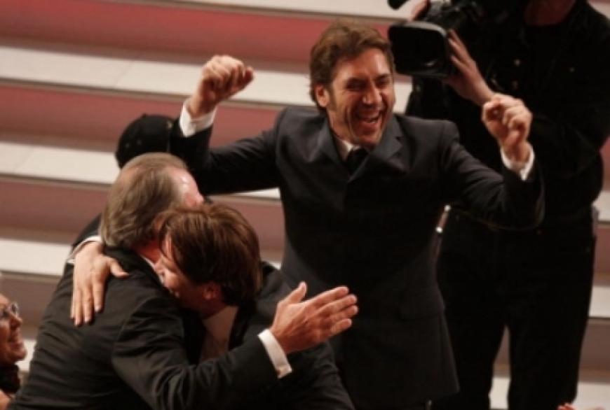 Die Schauspieler Tommy Lee Jones, Josh Brolin and Javier Bardem