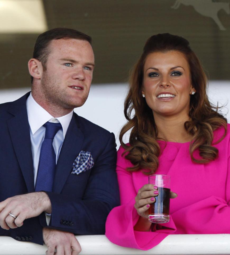 Auch keine schlechte Wahl: Englands Nationalspieler Wayne Rooney mit seiner Frau Coleen