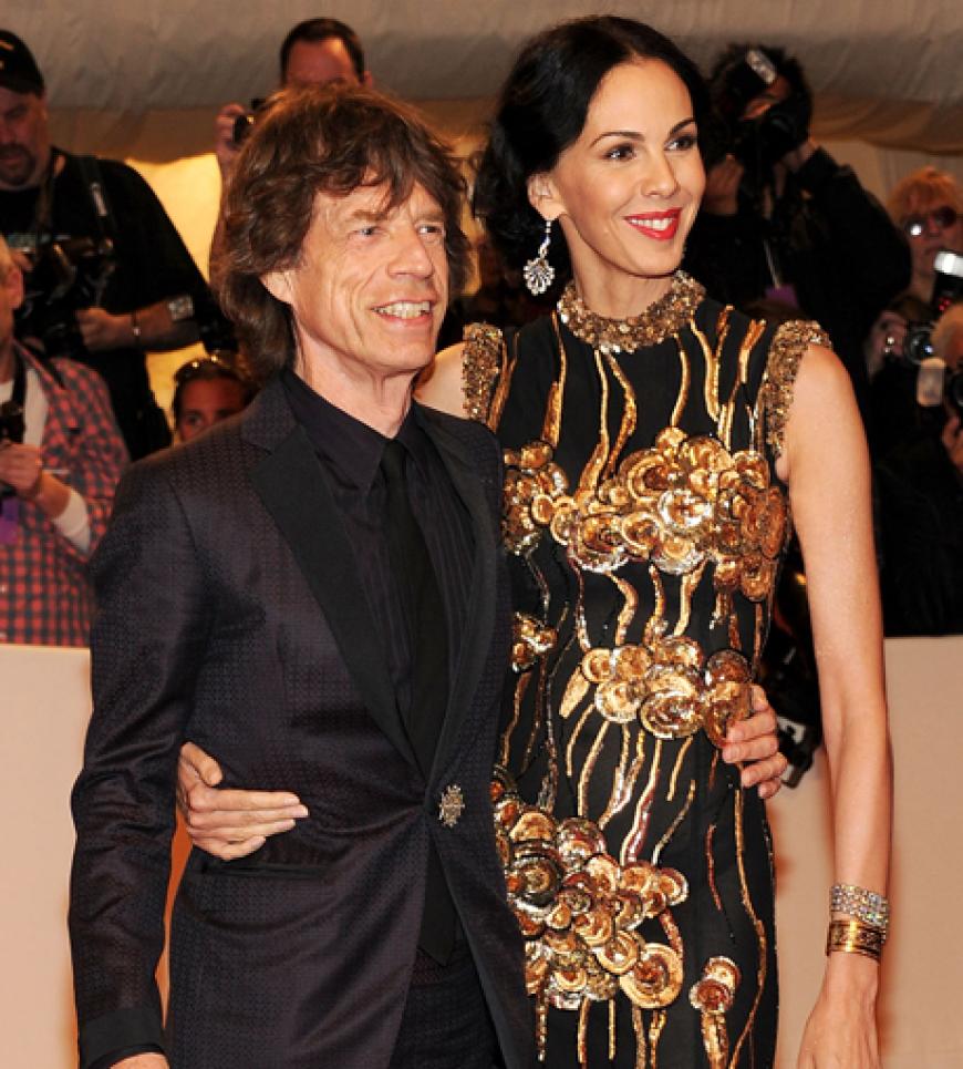 Mick Jagger mit Designerin L'Wren Scott
