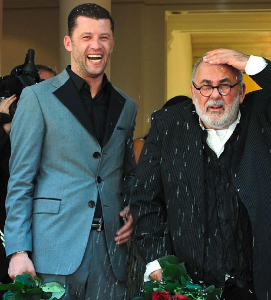 Starfriseur Udo Walz und Carsten Thamm feierten am 26.07.2008 im China-Club in Berlin ihre Hochzeit