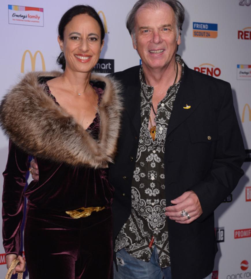 Sänger und Schauspieler Wolfgang Fierek und seine Frau Djamila