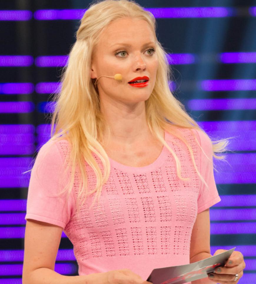 Model Franziska Knuppe durfte moderieren
