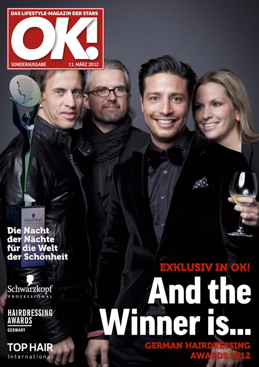 Einmal im Leben das Cover der OK! zieren! Für die Gäste des „German Hairdressing Award 2012“ wurde dieses Traum Wirklichkeit. Jeder Gast des Gala-Abends konnte an einem persönlichen OK! Fotoshooting teilnehmen - und die tollen Ergebnisse sehen Sie hier! Viel Spaß beim Durchklicken!