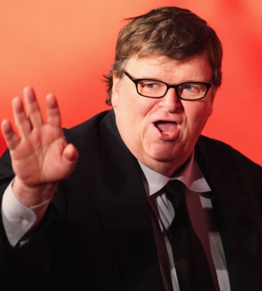Hat auch seinen neuen Film mitgebracht: der kritische Dokumentarfilmer und Oscarpreisträger Michael Moore mit