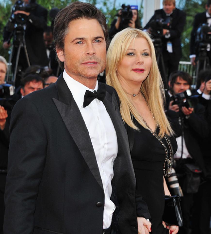 Schauspieler Rob Lowe mit seiner Frau Sheryl Berkoff