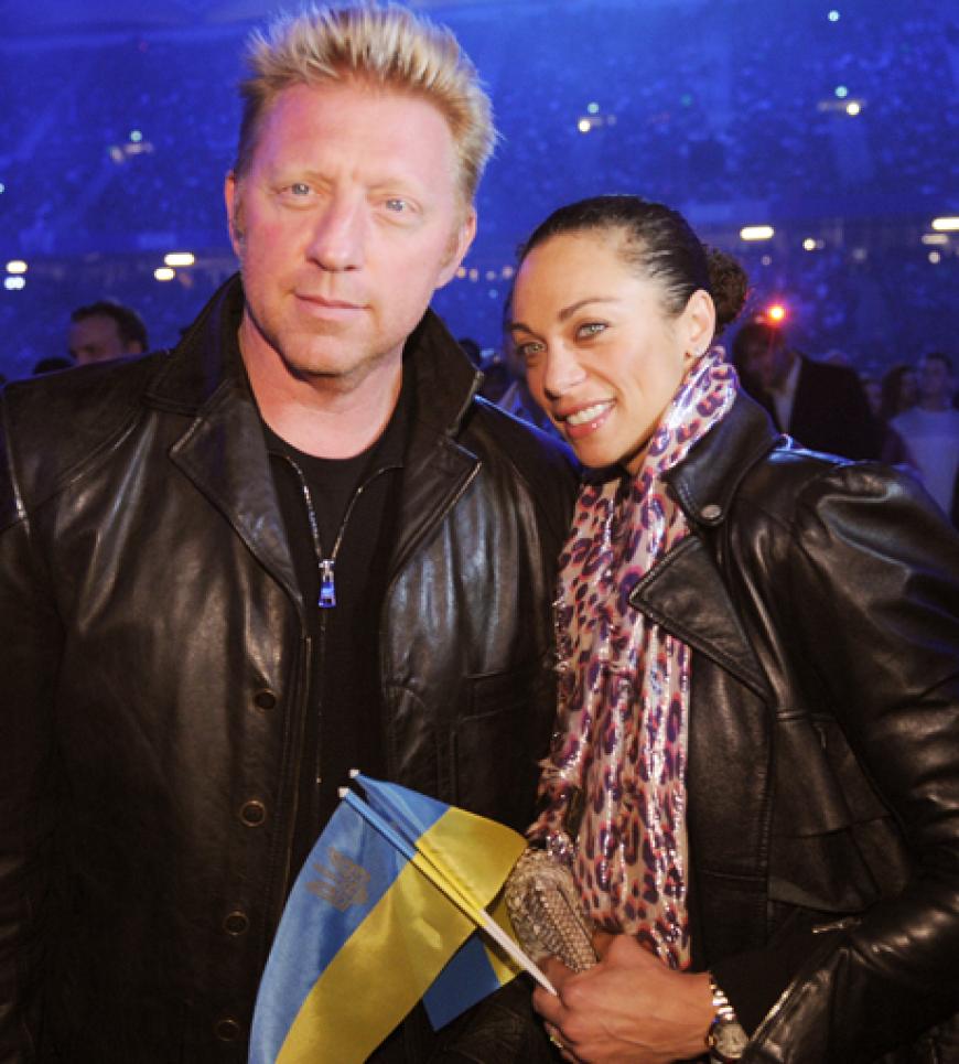 Am Rande drückten Promis und Freunde des Boxers die Daumen. Natürlich dabei: Boris Becker und seine Frau Lilly