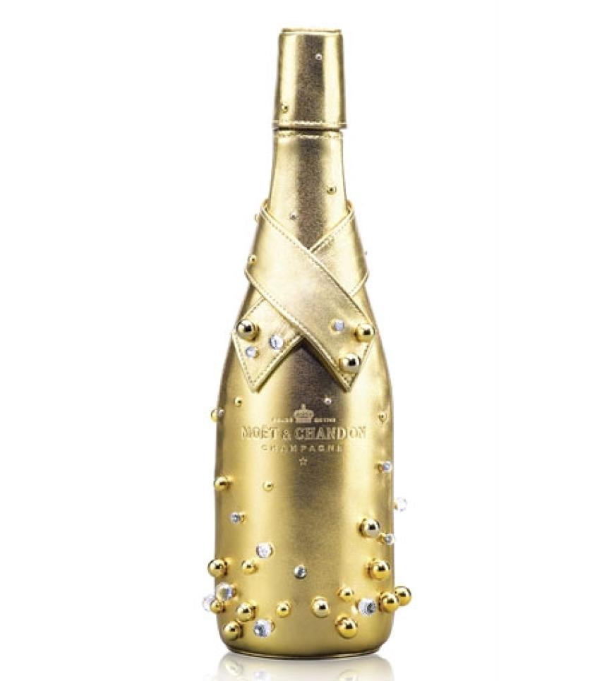 Moët & Chandon Midnight Gold Flasche mit Brut Impérial, ca. 250 Euro