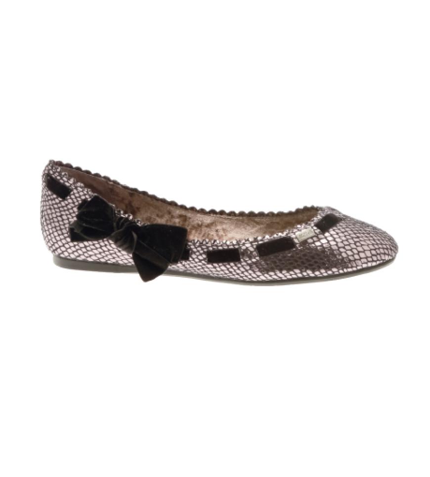 Edel-Metalle: Fashionistas, aufgepasst! Ballerinas von Killah, ca. 50 Euro