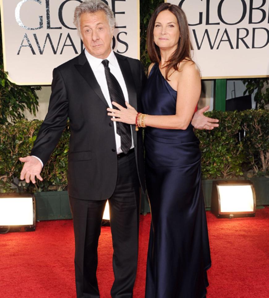 Scherzte auf dem Red Carpet: Dustin Hoffman mit Lisa Gottsegen