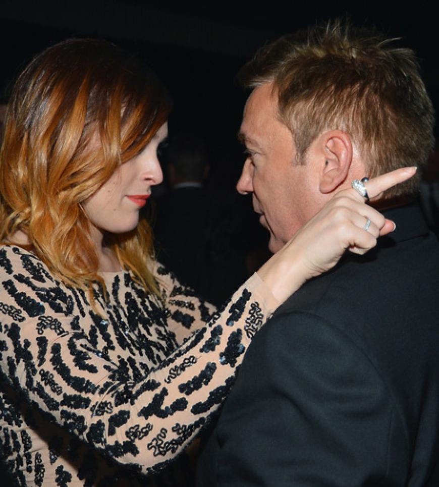 Rumer Willis herzte Kevin Huvane zur Begrüßung