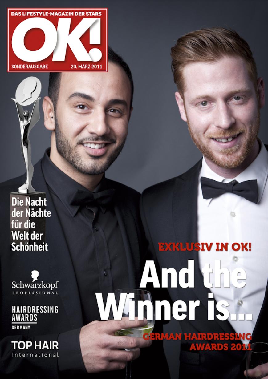 Einmal im Leben das Cover der OK! zieren! Für die Gäste des „German Hairdressing Award 2012“ wurde dieses Traum Wirklichkeit. Jeder Gast des Gala-Abends konnte an einem persönlichen OK! Fotoshooting teilnehmen - und die tollen Ergebnisse sehen Sie hier! Viel Spaß beim Durchklicken!