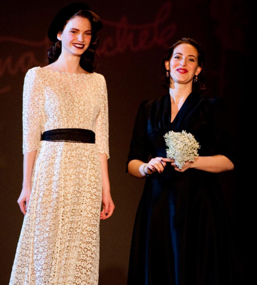 Was für eine Show! Designerin Lena Hoschek ließ sich von ihrem Publikum feiern