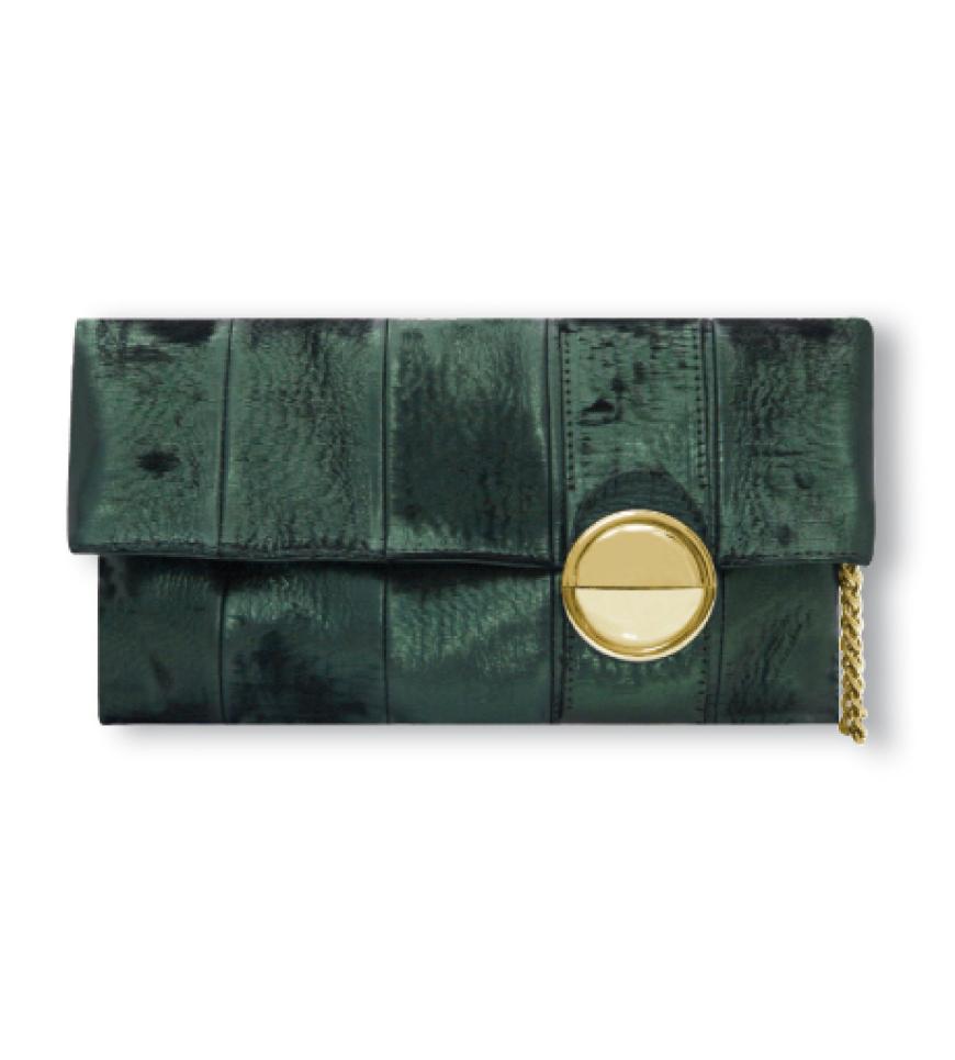 Schimmerndes Smaragdgrün mit Golddetails von Via Uno, ca. 85 Euro