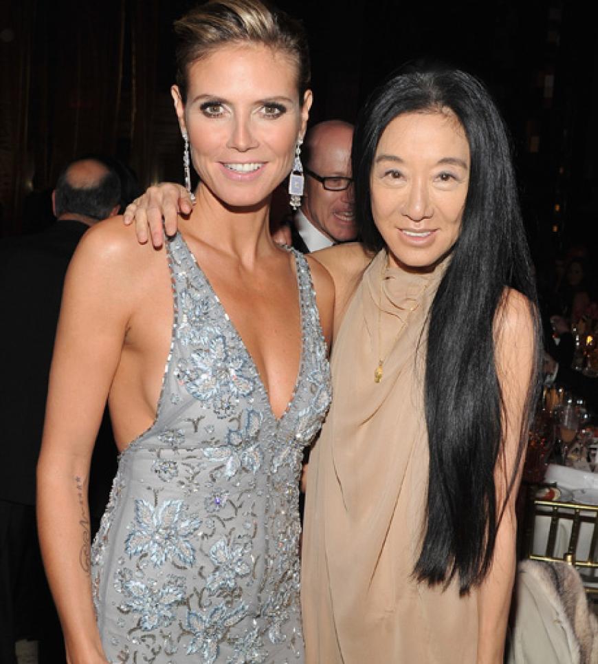 Heidi Klum mit Designerin Vera Wang