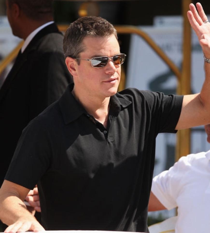 Gut gelaunt und im ganz legeren Outfit: Matt Damon