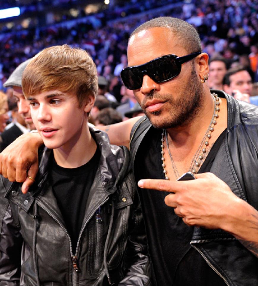 Cooles Duo: Justin Bieber mit Lenny Kravitz