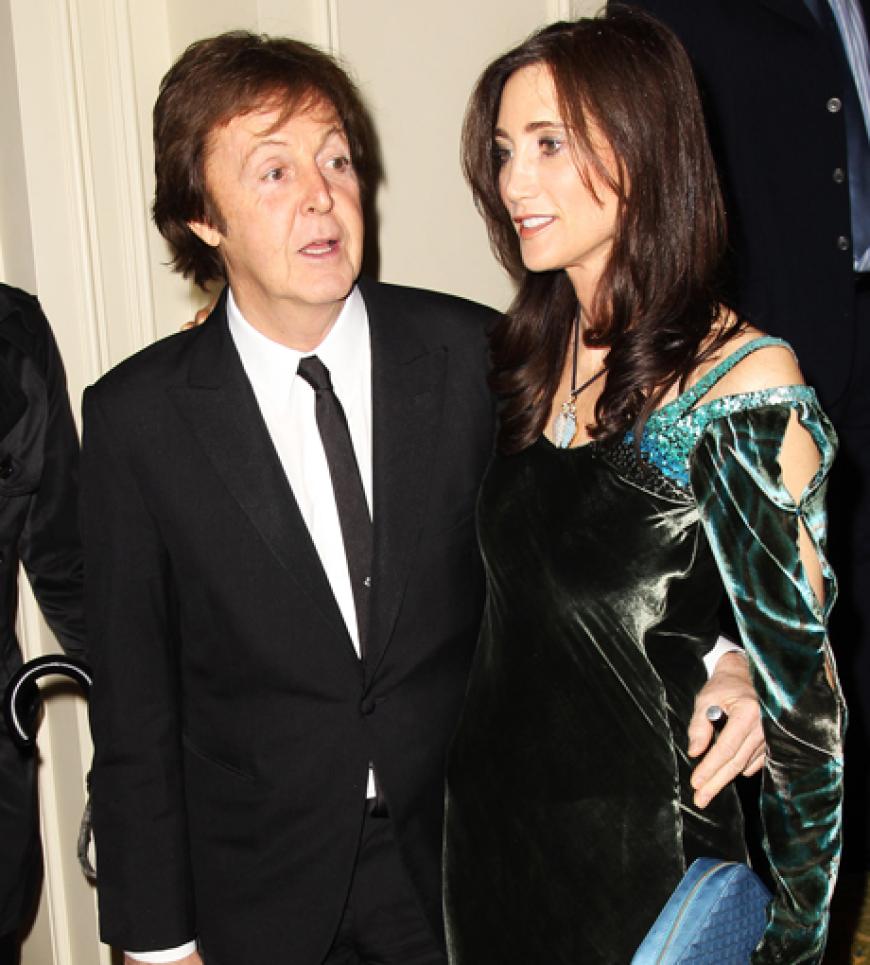 Sir Paul McCartney mit seiner Lebensgefährtin Nancy Shevell