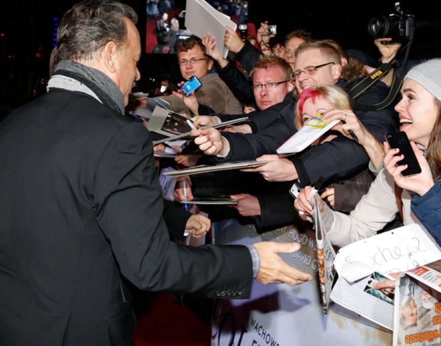 Der Andrang war riesig - kein Wunder, immerhin war Tom Hanks in der Stadt. Und nach seinem legendären Auftritt bei