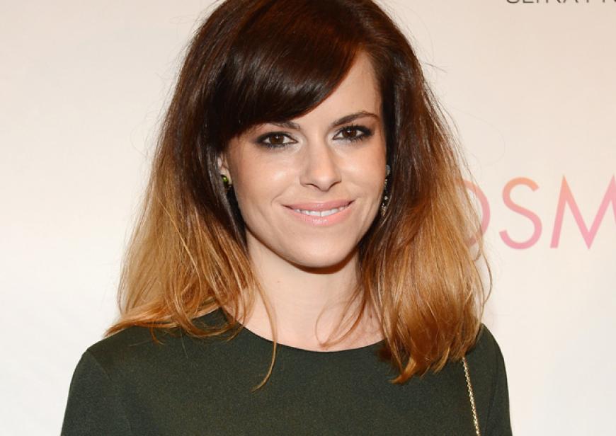 Co-Darstellerin Emily Hampshire sorgte mit ihren Dip-Dye-Haaren für Aufsehen