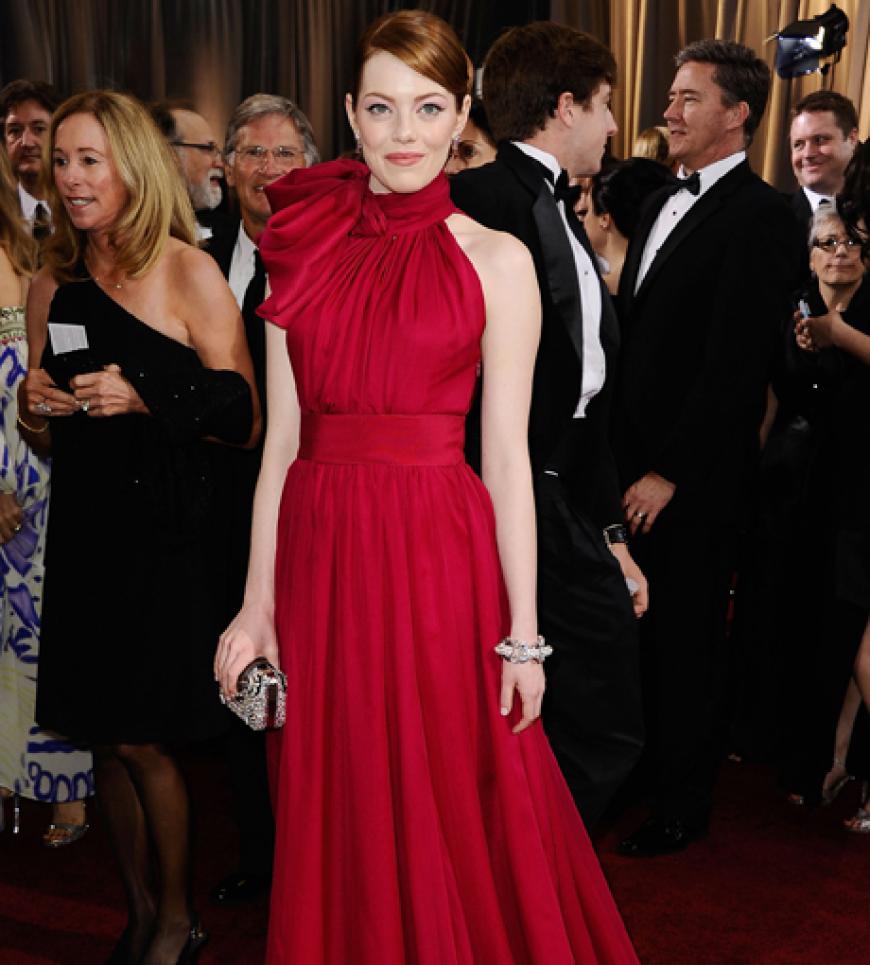 Einfach nur wow! Hollywood-Star Emma Stone in einer traumhaften Robe von Giambattista Valli