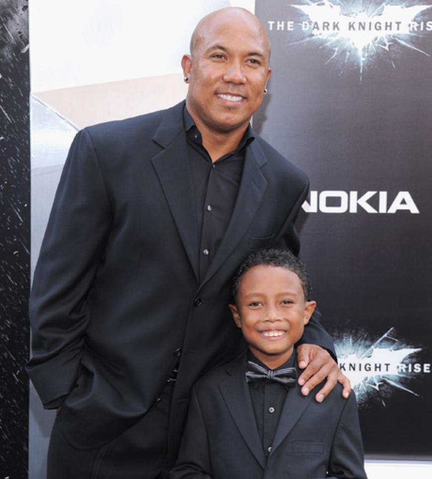 Hines Ward und SohnJaden Ward