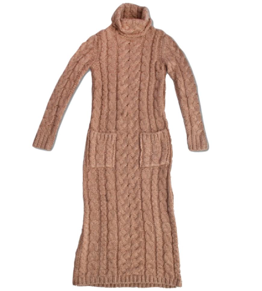 Kleider: Zopfmuster, Schalkragen, Raffungen und Puffärmel die neuen Kleider begeistern mit raffinierten Details. Besonders edel wirken sie in warmen Naturtönen. Zara, ca. 70 Euro
