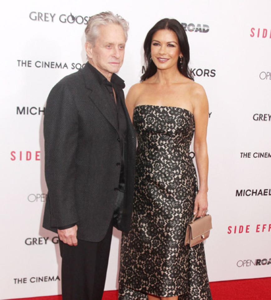 Catherine Zeta-Jones kam mit ihrer besseren Hälfte Michael Douglas