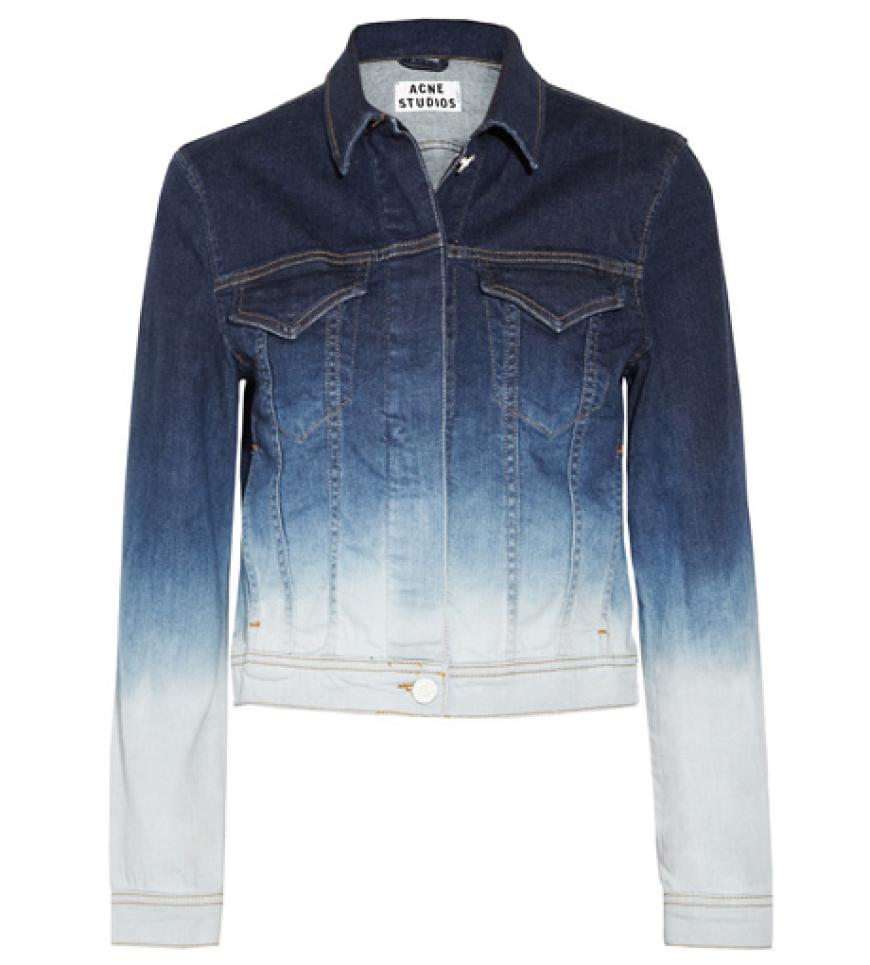 Jeansjacke im Nineties-Look von Acne über net-a-porter.de, ca. 320 Euro