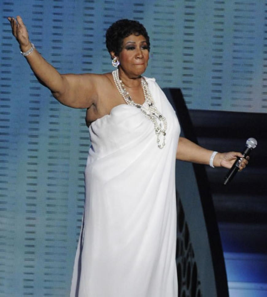 Die berühmte US-Soulsängerin Aretha Franklin sang für die Talk-Lady