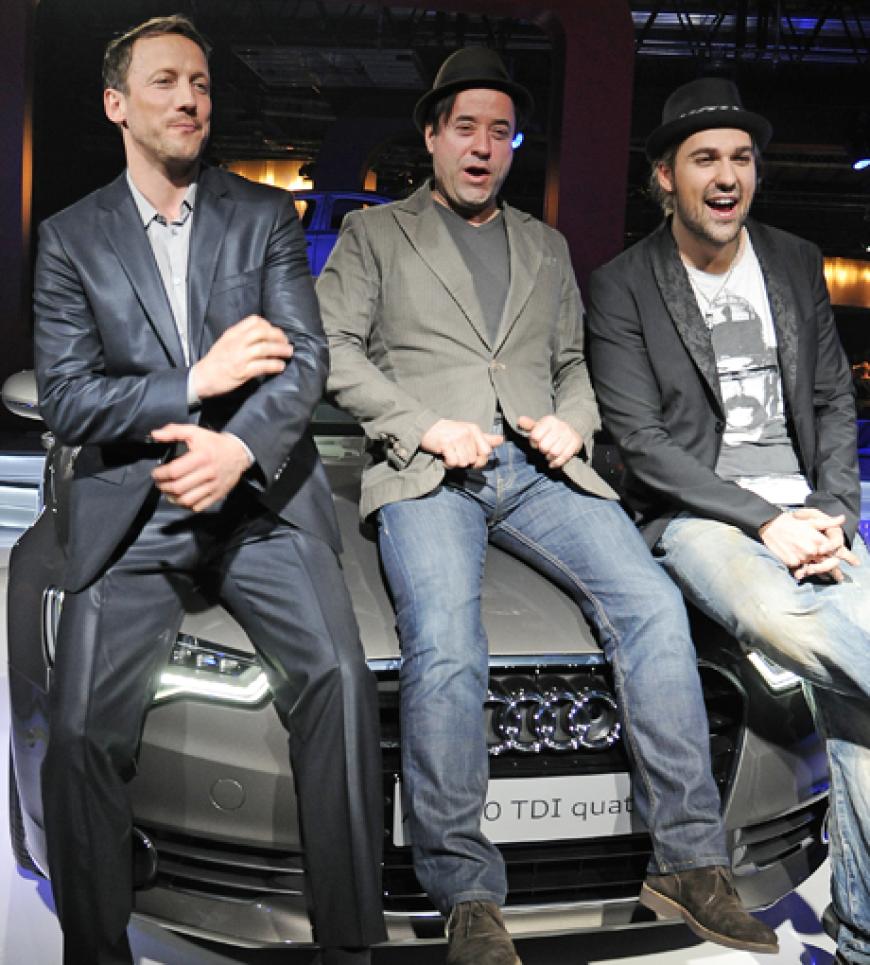 Auto-Fans kamen am Mittwoch voll auf ihre Kosten: In Berlin wurde der neue Audi A6 vorgestellt - Schauspieler Wotan Wilke Möhring, Jan Josef Liefers und Star-Geiger David Garrett zeigten sich begeistert vom neuen Straßenflitzer