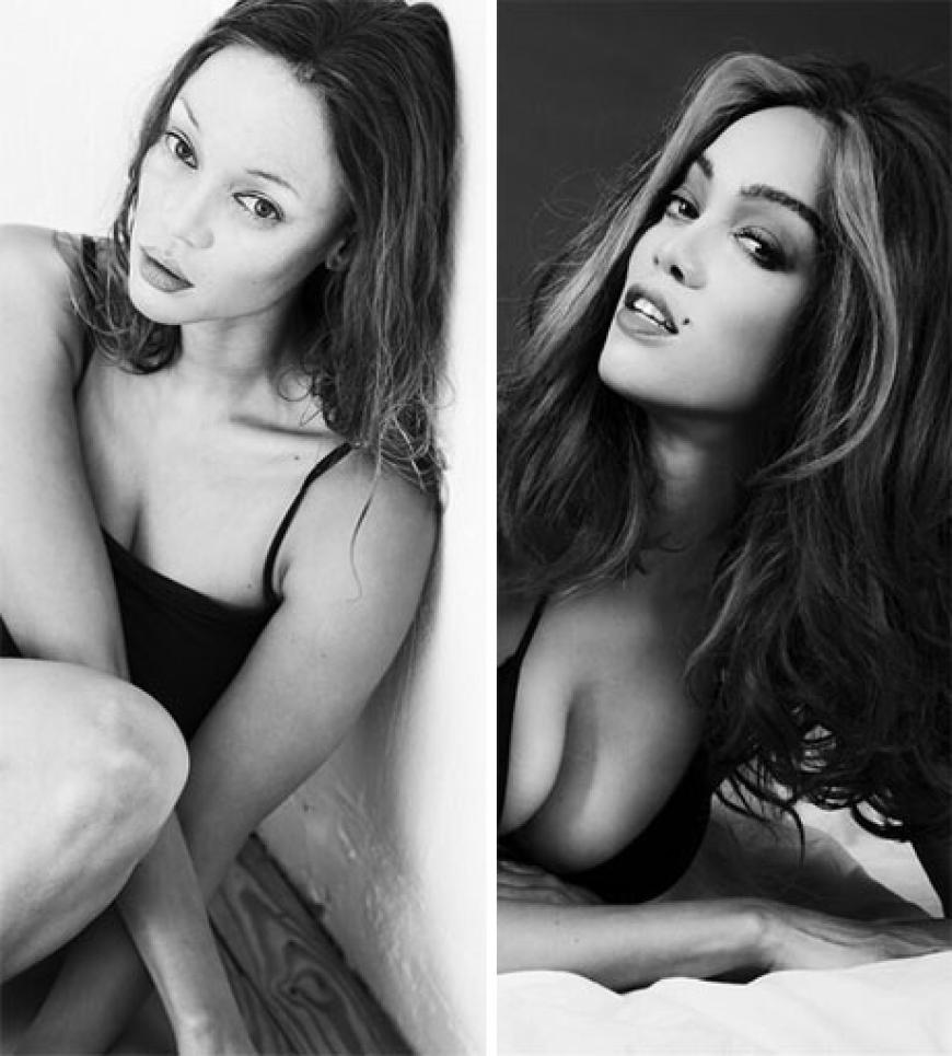 Tyra als Kate Moss und Cindy Crawford