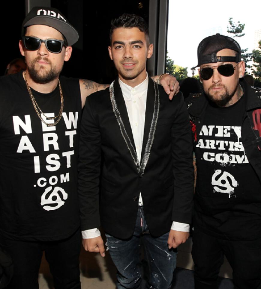 Aber auch dieses Trio konnte sich sehen lassen: Joel Madden, Joe Jonas und Benji Madden