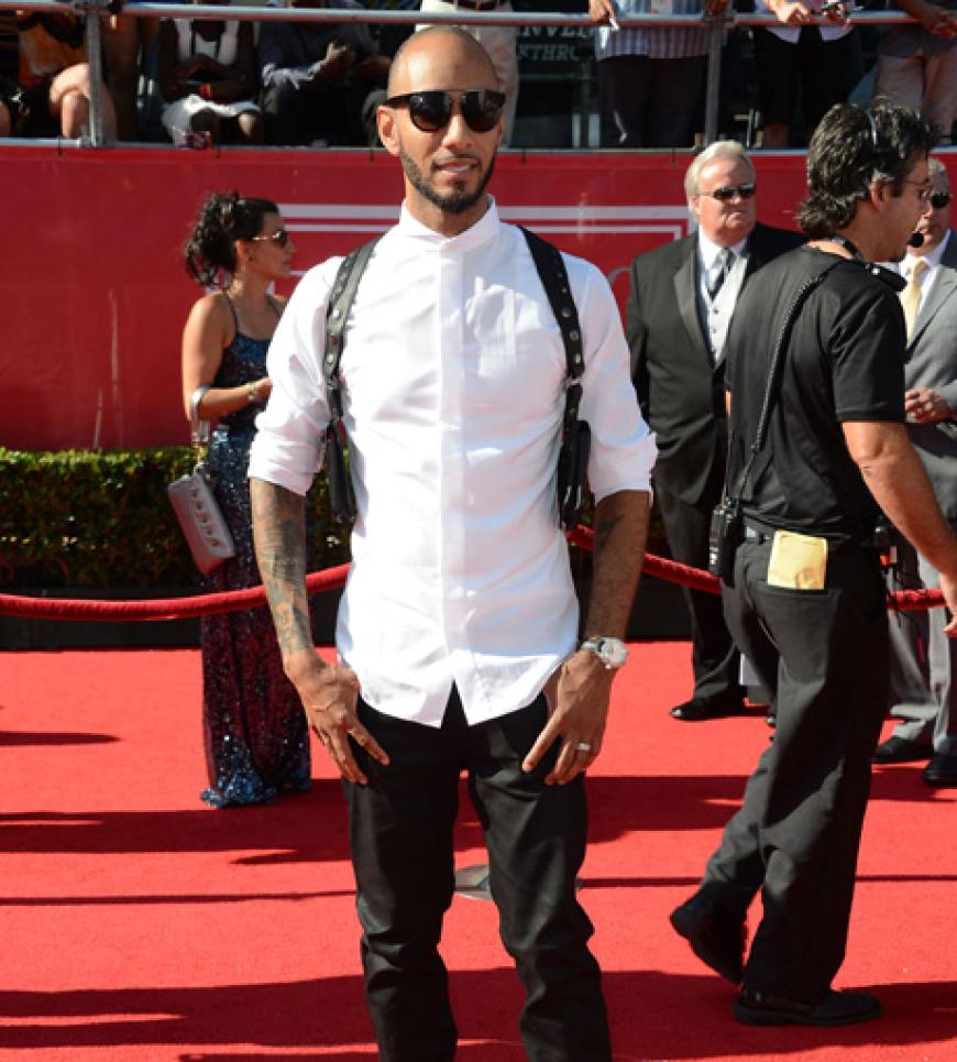 Kam ohne seine Frau Alicia Keys: Musiker Swizz Beatz