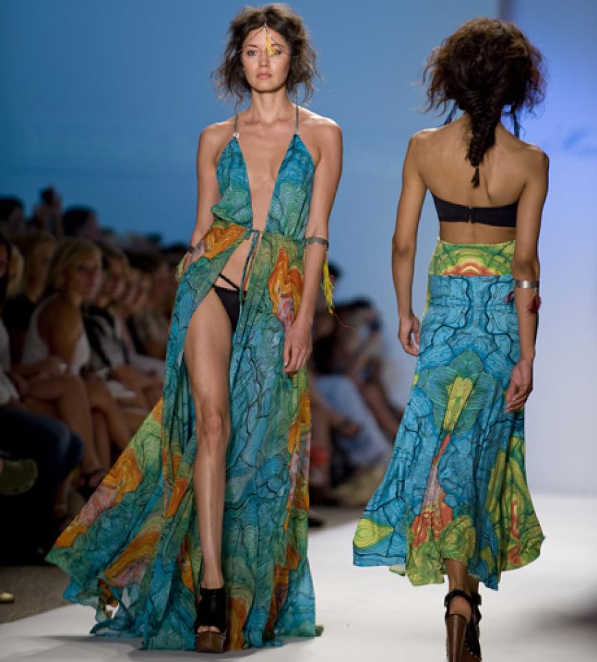 Designerin Mara Hoffman zeigte bei der Mercedes Benz Fashion Week im sonnigen Miami exotische Fashion-Träume.