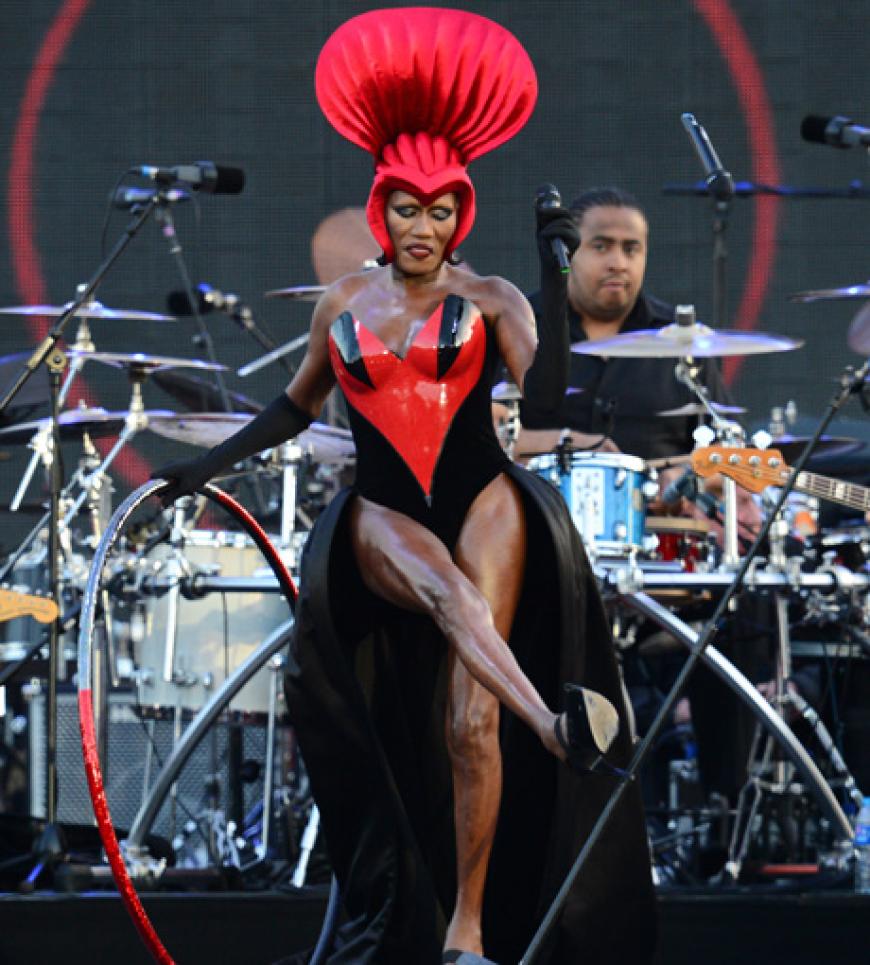 Bei ihr gab es wieder einiges zu gucken: Grace Jones