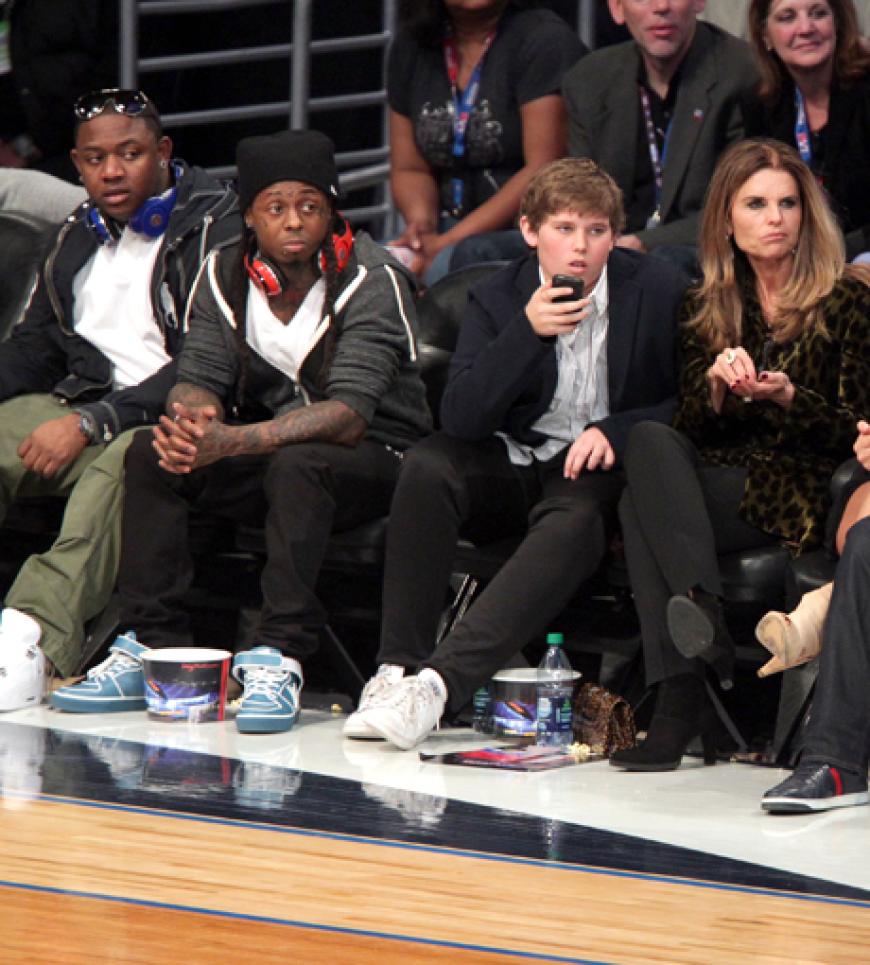 Lil Wayne, Christopher Schwarzenegger, Maria Shriver und Christine Teigen