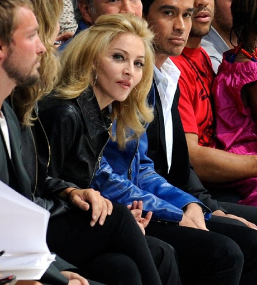 Superstar Madonna besucht die Show von Designer Marc Jacobs